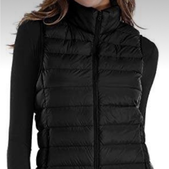 Sarin Matthews black down puffer vest size Small Like New - Picture 2 of 8